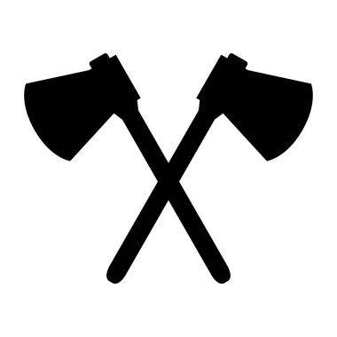 çapraz balta vektör simgeleri