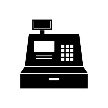 Yazar kasa simge vektör çizim