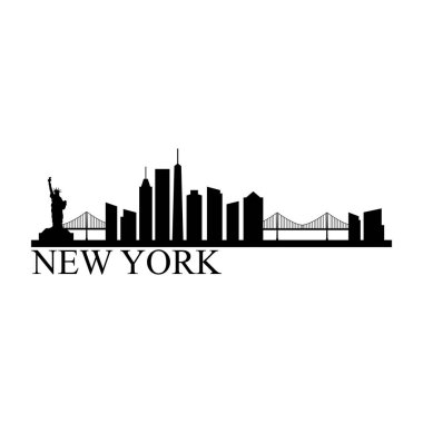 New York ABD şehir vektör illüstrasyonu
