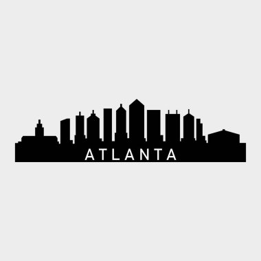 Atlanta şehir vektör illüstrasyonu