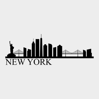 New York ABD şehir vektör illüstrasyonu