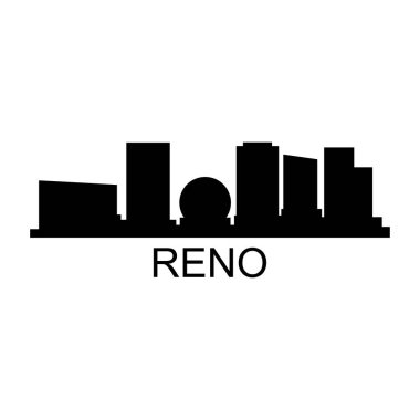 Reno USA şehir vektör illüstrasyonu
