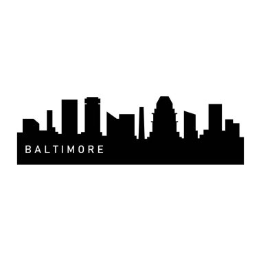 Baltimore ABD şehir vektör illüstrasyonu