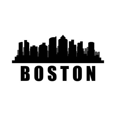 Boston ABD şehir vektör illüstrasyonu