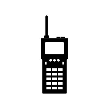 walkie talkie vektör simgesi, düz tasarım
