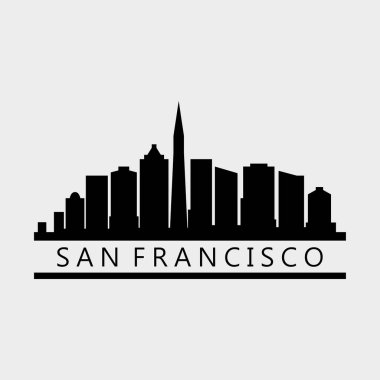 San Francisco ABD şehir vektör illüstrasyonu