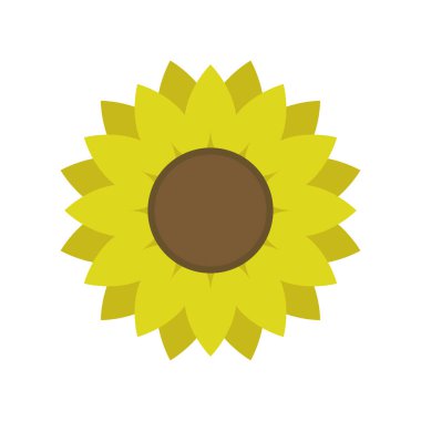 Ayçiçeği ikonu görüntüsü. vektör çizimi tasarımı