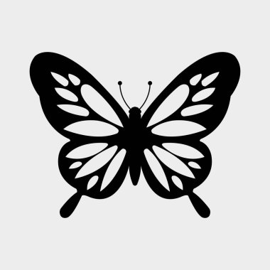 Kelebek beyaz arkaplanda izole