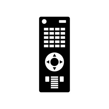 Düz biçimli uzaktan kumanda simgesi. vektör