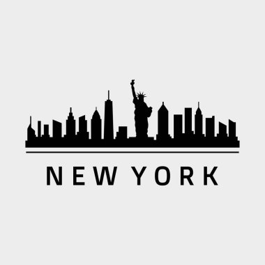 New York ABD şehir vektör illüstrasyonu