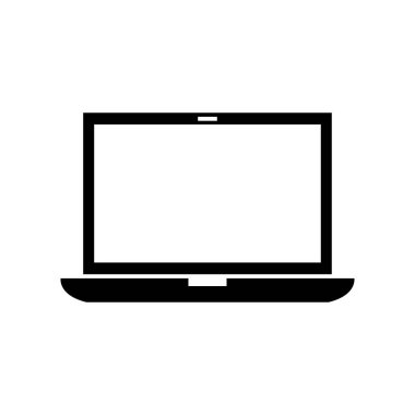 dizüstü bilgisayar simgesi, vektör illüstrasyonu