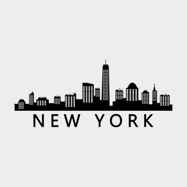 New York ABD şehir vektör illüstrasyonu