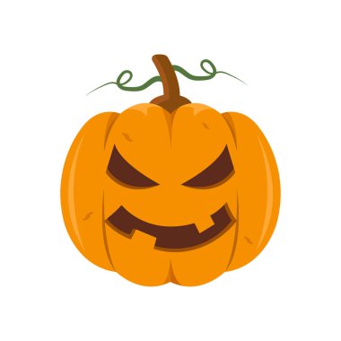 Mutlu Cadılar Bayramı Balkabağı Surat ikonu