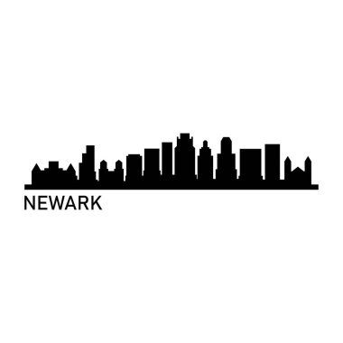 newark USA şehir vektör illüstrasyonu