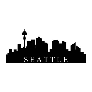 Seattle ABD şehir vektör illüstrasyonu