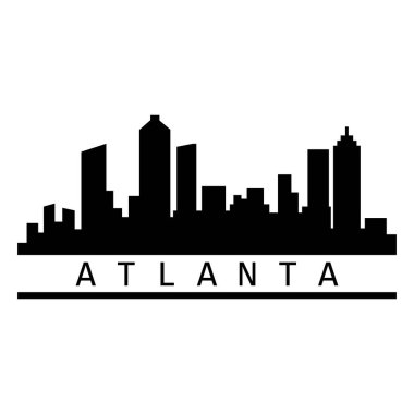 Atlanta ABD şehir vektör illüstrasyonu