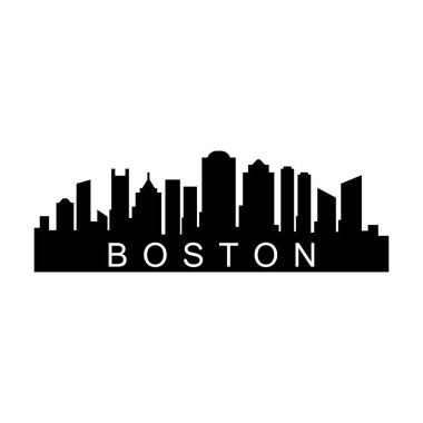 Boston ABD şehir vektör illüstrasyonu