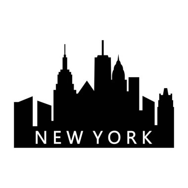 New York ABD şehir vektör illüstrasyonu