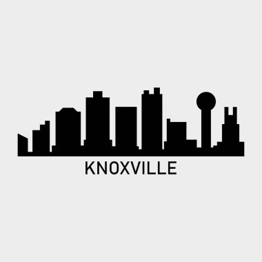 Knoxville şehrinin vektör görüntüsü