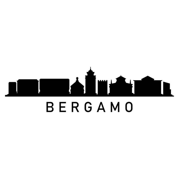 bergamo cityscape vector illustration