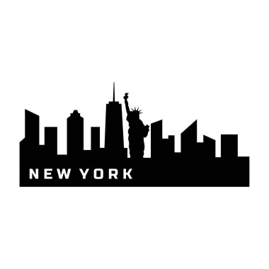 New York ABD şehir vektör illüstrasyonu