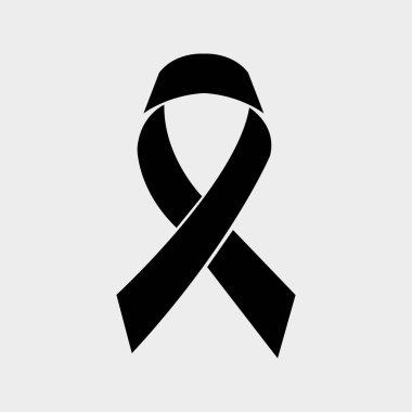 Kurdele AIDS ikonu. düz tasarım biçimi.  