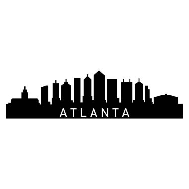 Atlanta ABD şehir vektör illüstrasyonu