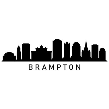 Brampton şehrinin vektör logosu tasarımı