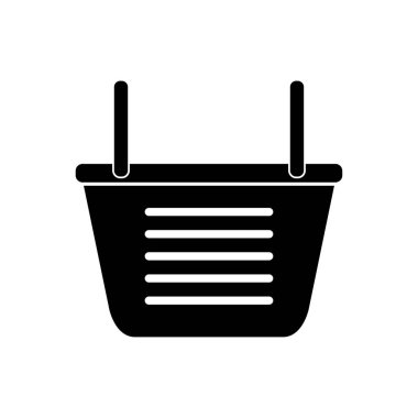 Sepet alışveriş simgesi vektörü