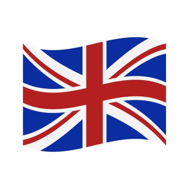 Birleşik Krallık bayrağı, vektör illüstrasyonu