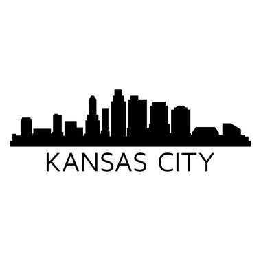 Kansas City ABD şehir vektör illüstrasyonu
