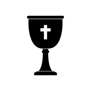 Kadeh bardağı simgesi, siyah stil