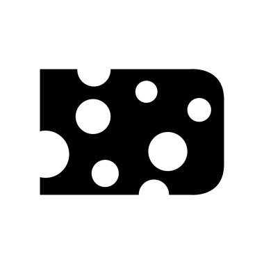 Peynir dilimi vektör illüstrasyonu