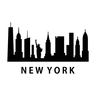 New York ABD şehir vektör illüstrasyonu