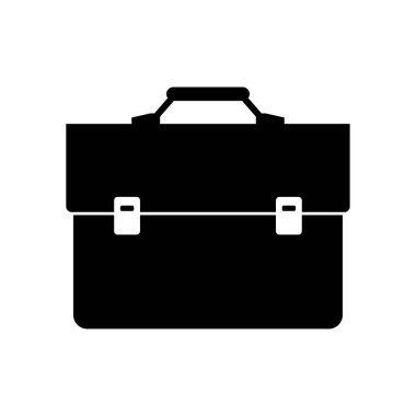 Evrak çantası vektör simgesi. düz tasarım illüstrasyon.