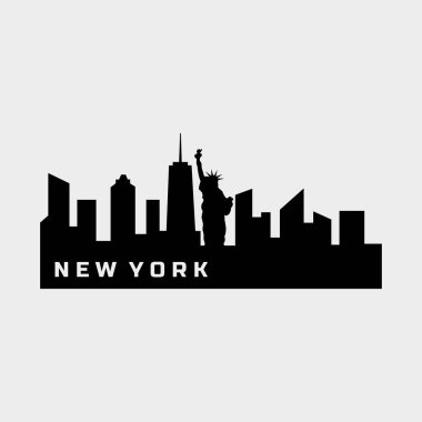 New York ABD şehir vektör illüstrasyonu