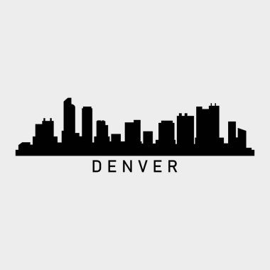 Denver ABD şehir vektör illüstrasyonu