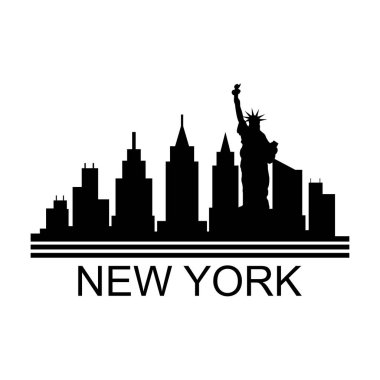 New York ABD şehir vektör illüstrasyonu