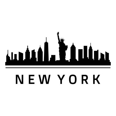 New York ABD şehir vektör illüstrasyonu