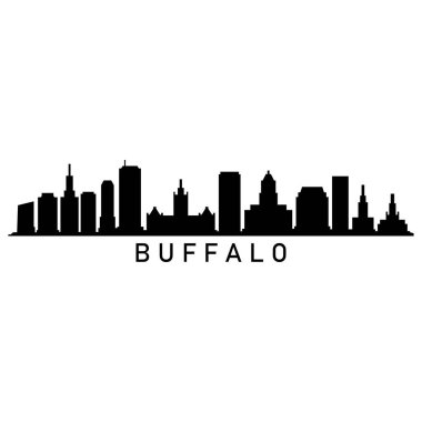 Buffalo USA şehir vektör illüstrasyonu