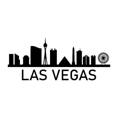 Las Vegas ABD şehir vektör illüstrasyonu