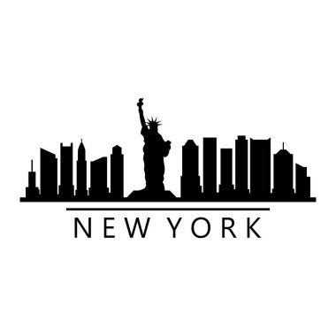 New York ABD şehir vektör illüstrasyonu