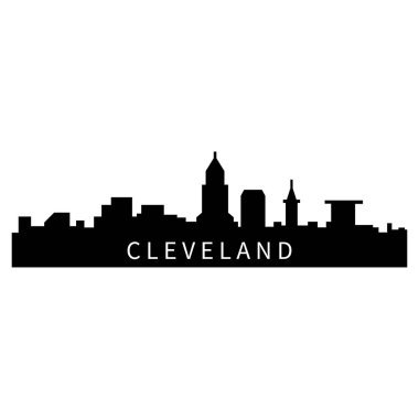 Cleveland ABD şehir vektör illüstrasyonu