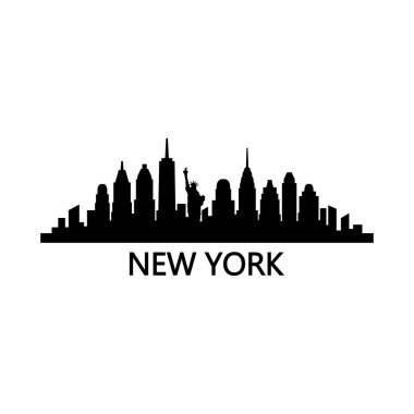 New York ABD şehir vektör illüstrasyonu