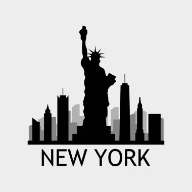 New York ABD şehir vektör illüstrasyonu