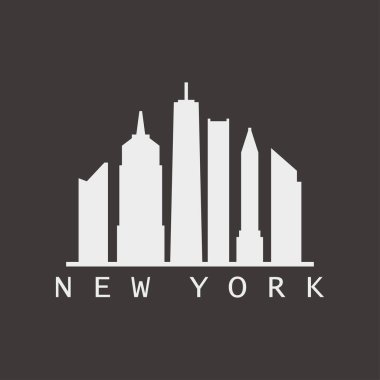 New York ABD şehir vektör illüstrasyonu