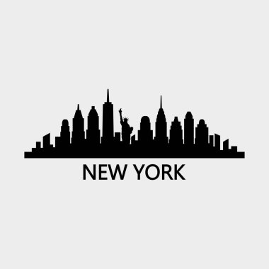 New York ABD şehir vektör illüstrasyonu