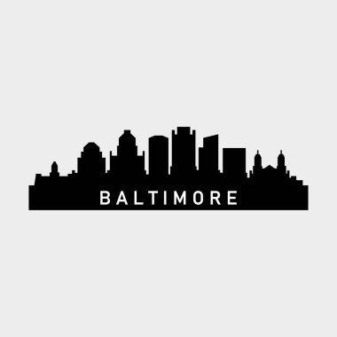 Baltimore ABD şehir vektör illüstrasyonu