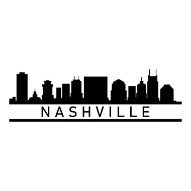 Nashville ABD şehir vektör illüstrasyonu