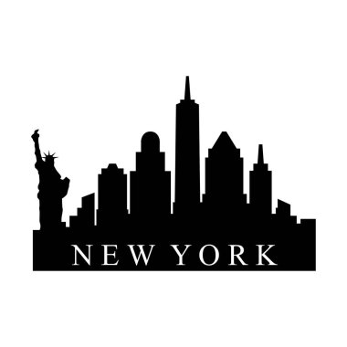 New York ABD şehir vektör illüstrasyonu